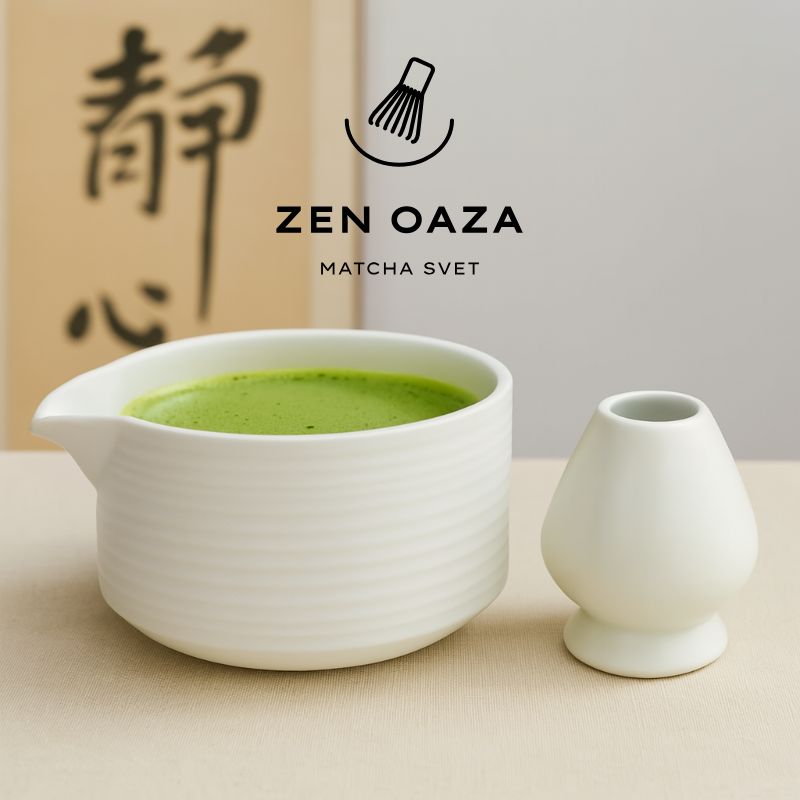 matcha komplet bela mat